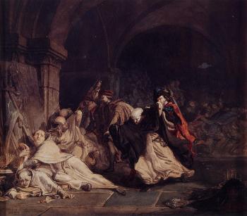 Sir Lawrence Alma-Tadema : The Massacre of the Monks of Tamond